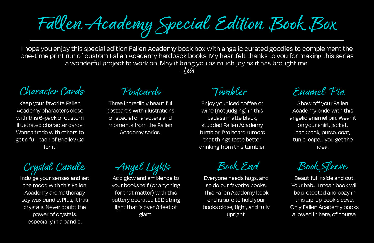 Fallen Academy Special Edition Book Box